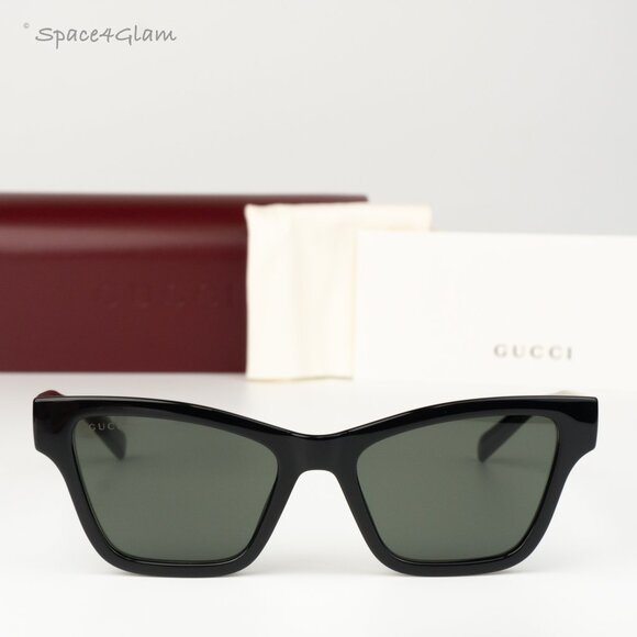 Gucci Women Sunglasses Black Grey Cat Eye GG1982S 001 NEW AUTHENTIC main image 8